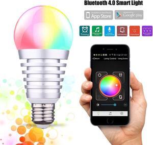 Werleo Bluetooth Smart Light Bulb - 60w Equivalent Wake Up Lights - Multicolored Color Changing Disco Light - Dimmable Sunrise Sunset Sleeping Light Bulb