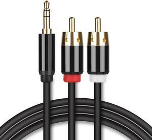RCA Audio Cable 3.5mm AUX Male to 2-Male RCA Cable Y Splitter Stereo Audio Cable