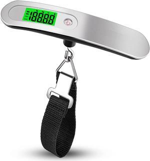 Digital Luggage Scale Hand Scales with Tape Measure for Travel Baggage Weight