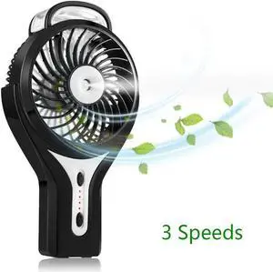 Mini Handheld USB Misting Fan with Personal Cooling Mist Humidifier Rechargeable Portable Mini Misting Cooling Fan for Home Office and Travel