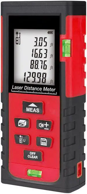 Advanced Laser Measure Digital Laser Tap Measures with Mute Function Laser Measuring Device with Pythagorean Mode, Measure Distance, Area and Volume