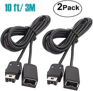 SNES Classic Controller Extension Cable 3M/10ft (2-PACK), SNES Extension Power Cord for Super Nintendo SNES Classic Edition Controller (2017) and Mini NES Classic Edition (2016)