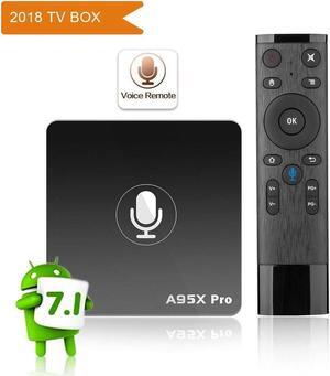 A95X Pro Google Smart Android 7.1 TV Box Voice Control Remote 2GB RAM 16GB ROM with 4K Ultra HD Smart TV Box 2.4G WiFi Streaming Media Player