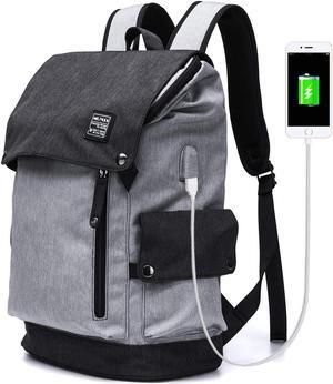 Business Laptop Backpack for Men Women Anti theft water Resistant Travel bag School College Backpack fits up to 15.6 Inch Notebook Computer Backpack with USB Charging Port
