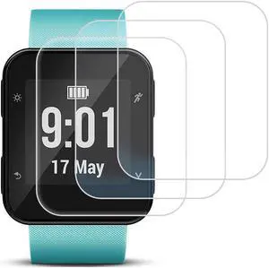 3 Pack ERELO Screen Protector Compatible Garmin Forerunner 35 Tempered Glass Film Anti-Scratch High Definition Full Coverage Cover for Smartwatch