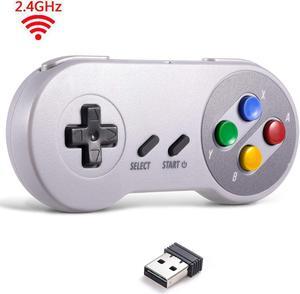Wireless Controller for Super NES Classic Edition / NES Classic Edition Werleo 2.4GHz USB Game pad Joypad Joystick With USB Wireless Receiver for Windows IOS PC MAC Linux Genesis