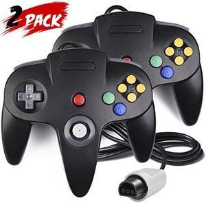 2 Pack N64 Controller Werleo Classic Wired N64 64-bit Gamepad Joystick for Ultra 64 Video Game Console N64 System Mario Kart Blue