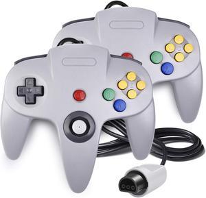 2 Pack N64 Controller Werleo Classic Wired N64 64-bit Gamepad Joystick for Ultra 64 Video Game Console N64 System Mario Kart Blue