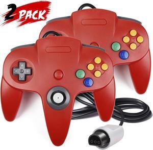 2 Pack N64 Controller Werleo Classic Wired N64 64-bit Gamepad Joystick for Ultra 64 Video Game Console N64 System Mario Kart Blue