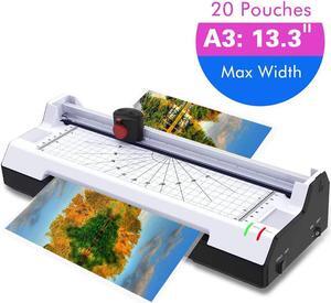 Thermal Laminator Machine for A3 A4 A6 Werleo Laminating Machine 2 Roller System with Rotary Trimmer Corner Rounder 20 Laminating Pouches Fast Warm-up for Home and Office Use - A3 Laminator