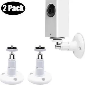 2 Pack Werleo Wyze Cam Pan Wall Mount, Adjustable Indoor and Outdoor Security Mount for Wyze Cam Pan Arlo, Arlo Pro, Arlo Pro 2, Arlo Go & Arlo Lights and Other Camera with Same Interface