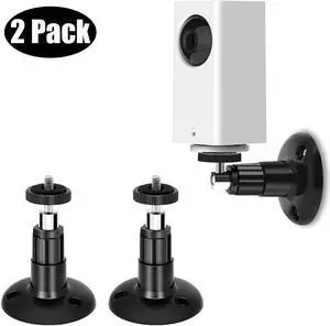 2 Pack Werleo Wyze Cam Pan Wall Mount, Adjustable Indoor and Outdoor Security Mount for Wyze Cam Pan Arlo, Arlo Pro, Arlo Pro 2, Arlo Go & Arlo Lights and Other Camera with Same Interface