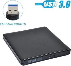 Werleo External DVD Drive USB 3.0 Ultra Slim Aluminum Portable CD DVD-RW Optical Drive Burner Writer Player Compatible for Windows 10 8 7 Laptop Computer PC of HP Dell LG Asus Acer LG Lenovo