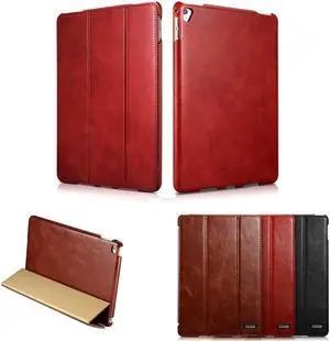iPad Pro 12.9 Case iPad Pro 12.9 Genuine Leather Case Folio Cover Flip Case Smart Cover with Auto Wake Sleep Function Magnetic Closure Kickstand for Apple iPad Pro 12.9 inch 2017 2015 Realease