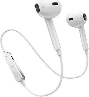 Werleo Bluetooth Headphones With Mic Earphones Sport Earbuds Car Headset compatible with iPhone X 8 7 Plus 6s 6 Samsung S9 S8 S7 Running Earbuds Waterproof Earphones Noise Cancelling Headphones White