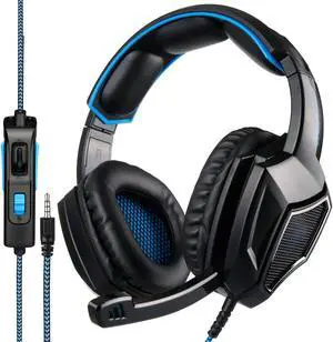 SADES SA920PLUS Wired Headphone Stereo Gaming Headset  for PS4 PC Xbox One Controller Noise Cancelling Over Ear Headphones with Mic Bass Surround Soft Memory Earmuffs for Laptop Mac Nintendo Switch