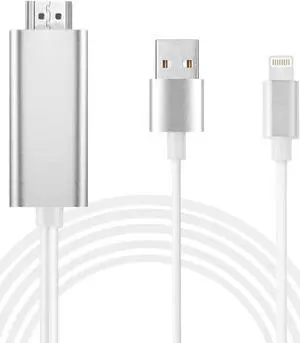 Compatible with iPad iPhone HDMI Adapter iPhone to HDMI Cable Werleo 6ft Digital AV Adapter Cord HDMI Converter Support 1080P HDTV Compatible with iPhone X 8 7 6 Plus iPad to TV Projector Monitor