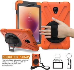 Samsung Galaxy Tab A 8.0 2017 Case Werleo Rugged Protective Case with 360 Degree Rotatable Stand Hand Handle Strap Shoulder Strap Samsung Tab 8.0" T380 T385 Tablet Cover for Kids Boys Girls