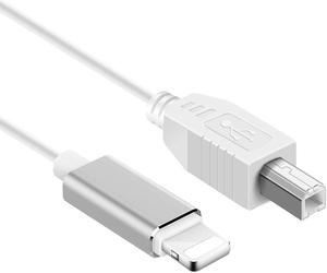 Werleo 5FT Lightning to MIDI Cable Adapter USB 2.0 Interconnections Converter Midi Keyboard Electronic Instruments USB Microphone for iPhone 6 7 8 X iPad iPod Compatible with Multiple APPs