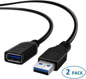 Werleo USB Extension Cable USB 3.0 Extender Cord Type A Male to Female Data Transfer Lead for Playstation Xbox Oculus VR USB Flash Drive Card Reader Hard Drive Keyboard Printer Camera - 1FT