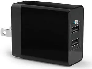 Werleo 3.4A 17W Multi Port Dual USB Travel Wall Charger Adapter Foldable Plug for iPhone XS Max iPhone X 8 6 Plus  iPad Mini MacBook Pro Samsung Galaxy Note 5 S6 S7 S8 Edge Tablet HTC Nexus LG Speaker