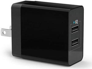 Werleo 24W 4.8A Dual Travel USB Charger Wall Adapter with Foldable USB Plug for iPhone XS MAX iPhone X 8 7 Plus 6 5 SE iPad Mini Macbook Pro Samsung Galaxy Note 5 S5 S6 S7 S8 Edge Tablets HTC Nexus LG