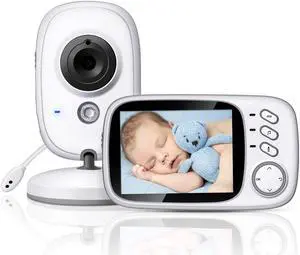 Werleo 3.2" Video Baby Monitor with Digital Camera 2.4GHz Wireless Long Range Infrared Night Vision Two Way Audio VOX and Temperature Monitoring 8 Lullabies and High Capacity Battery