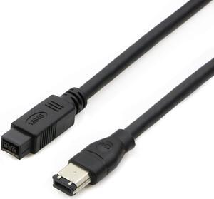 WERLEO FireWire 800 to 400 9 to 6 pin Cable - 9pin 6pin - 6FT IEEE 1394 Firewire 800 9-pin / 6-pin Cable 6 Feet - 9 pin to 6 pin