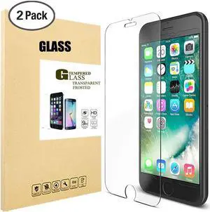 iPhone 7 Screen Protector,Werleo 2 Pack Tempered Glass Screen Protector For Apple iPhone 7 / iPhone 6 / iPhone 6s 4.7 inch [3D Touch Compatible] 0.26mm Anti-Scratch Ultra Clear Glass Screen Protection