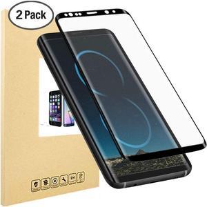 2 Packs Samsung Galaxy S8 Plus Screen Protector Werleo Anti-Scratch HD Clear Case Friendly 3D Curved Protective Tempered Glass For Samsung Galaxy S8 Plus - Not Galaxy S8