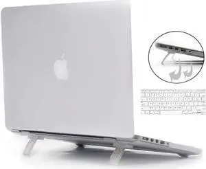 Macbook 12 inch Case,Werleo Black Soft-Skin Rubberized Hard Case with Foldable Kickstand & Keyboard Cover for Macbook 12" with Retina Display A1534 Protective Cover Shell (2016/2015 NEWEST VERSION)