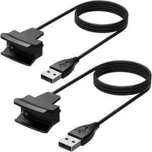 2pcs Charger for Fitbit Alta 3FT/1M Fitbit Alta Replacement USB Charging Cable for Fibit Alta Band Wireless Quality Power Charging Cord Smart Fitness Watch - No Reset Button