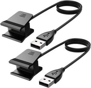 Werleo Fitbit Alta HR Charger Cable 2Pack 1.8ft / 55cm Replacement USB Charger Adapter Charger Cord Fast Charging Charging Cables for Fitbit Alta HR Smart Fitness Watch Black
