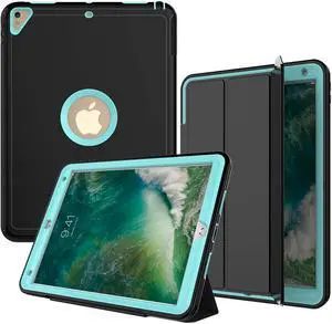 WERLEO iPad Pro 10.5 Case Three Layer Heavy Duty Drop Protection Shockproof Rugged Protective Case with Magnetic Smart Auto Wake Sleep Cover For Apple iPad Pro 10.5 Model A1701 A1709 Cover Shell