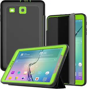 WERLEO Samsung Galaxy Tab E 9.6 Case Three Layer Drop Protection Full Body Rugged Protective Case with Auto Sleep Wake Magnetic Smart Stand Cover for Samsung Galaxy T560  Model SM-T560 SM-T561 Cover