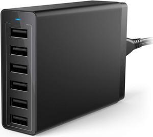 50W 6 Port Desktop USB Charging Hub charger High Speed smart Wall Travel Charger For iPhone XS XS Max XR X 8 7 6 Plus iPad Pro Air 2 mini iPod Samsung Galaxy S7 S6 Edge Plus Note 5 4 LG Nexus HTC