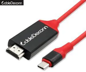 CableDeconn Thunderbolt 3 USB type-C hdmi cable usb3.1 Type C to HDMI 4K Adapter for Macbook PRO HDTV ChromeBook Pixel dell xps 15