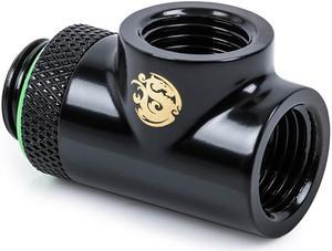 Bitspower T-Block Rotary Fitting, Matte Black Bitspower T-Block Rotary Fitting, Matte Black