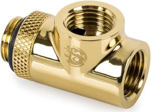 Bitspower T-Block Rotary Fitting, True Brass Bitspower T-Block Rotary Fitting, True Brass