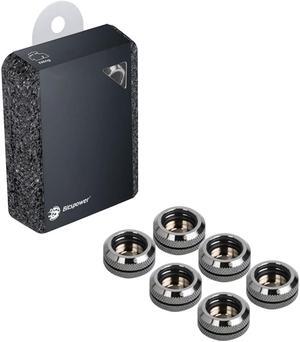 Bitspower G1/4" to Enhance Multi-Link Fitting for 16mm OD Rigid Tubing, Black Sparkle, 6-pack Bitspower G1/4" to Enhance Multi-Link Fitting for 16mm OD Rigid Tubing, Black Sparkle, 6-pack