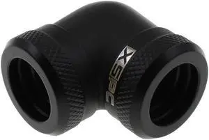 XSPC 10mm ID, 14mm OD Rigid Tubing 90 Degree Elbow Fitting, Matte Black XSPC 10mm ID, 14mm OD Rigid Tubing 90 Degree Elbow Fitting, Matte Black