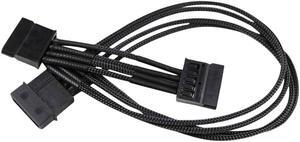 DarkSide SATA 2-WAY Power Cable 12" (30cm) - Jet Black (DS-0551)