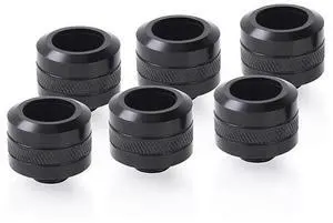 Alphacool Eiszapfen PRO HardTube G1/4" Fitting, 16mm OD, Deep Black, 6-pack Alphacool Eiszapfen PRO HardTube G1/4" Fitting, 16mm OD, Deep Black, 6-pack