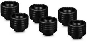 Thermal Grizzly DeltaMate ST16 Compression Fitting for Soft Tubing, 10mm ID/16mm OD, Black, 6-pack Thermal Grizzly DeltaMate ST16 Compression Fitting for Soft Tubing, 10mm ID/16mm OD, Black, 6-pack
