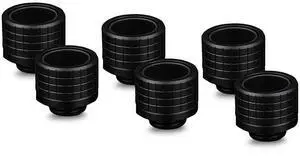 Thermal Grizzly DeltaMate HT16 Compression Fitting for Rigid Tubing, 16mm OD, Black, 6-pack Thermal Grizzly DeltaMate HT16 Compression Fitting for Rigid Tubing, 16mm OD, Black, 6-pack