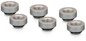 Thermal Grizzly DeltaMate MF7 Extender Fitting, Matt Nickel, 6-pack Thermal Grizzly DeltaMate MF7 Extender Fitting, Matt Nickel, 6-pack