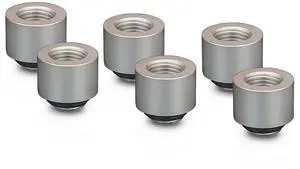 Thermal Grizzly DeltaMate MF14 Extender Fitting, Matt Nickel, 6-pack Thermal Grizzly DeltaMate MF14 Extender Fitting, Matt Nickel, 6-pack
