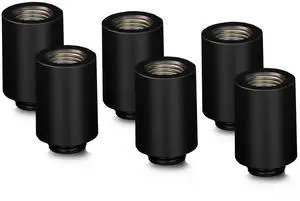 Thermal Grizzly DeltaMate MF28 Extender Fitting, Black, 6-pack Thermal Grizzly DeltaMate MF28 Extender Fitting, Black, 6-pack