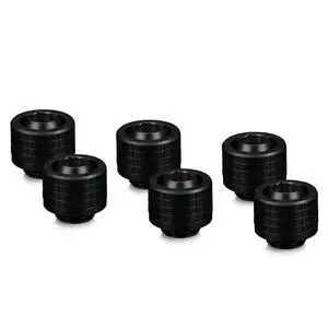 Thermal Grizzly DeltaMate ST13 Compression Fitting for Soft Tubing, 10mm ID/13mm OD, Black, 6-pack Thermal Grizzly DeltaMate ST13 Compression Fitting for Soft Tubing, 10mm ID/13mm OD, Black, 6-pack
