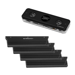 Barrow RAM Water Block Kit with TFT Display Edition, 4 RAM Cooling Housings, Black Barrow RAM Water Block Kit with TFT Display Edition, 4 RAM Cooling Housings, Black